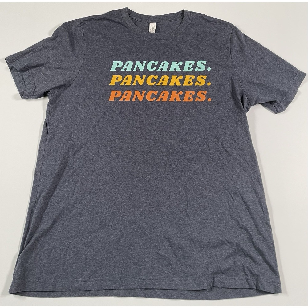 Pancake Pantry T-shirt Nashville TN Canvas Mens Size XL Graphic Gray Humor